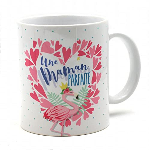 Mug Une Maman Parfaite - Flamant Rose en céramique 240 ml