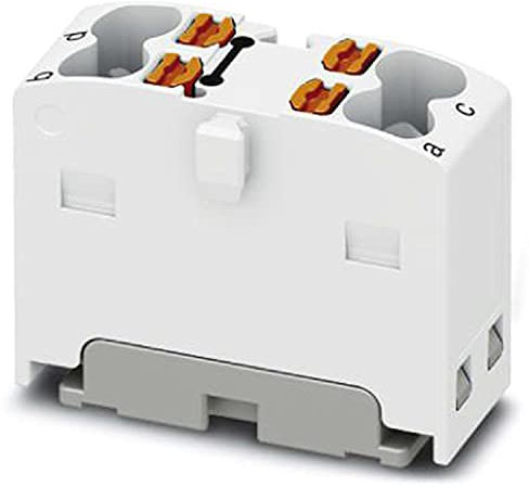 PHOENIX CONTACT PTFIX 4X1.5 WH Verteilerblock, Intern Gebrückt, Passende Steckbrücken Siehe Zubehör, 450V Nennspannung, 17.5A Nennstrom, 4 Anzahl der Anschlüsse, 0.14-2.5mm² Querschnitt, 30 Stk