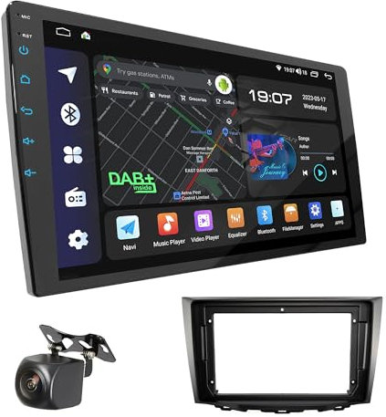 UGAR Kompatibel für Suzuki Kizashi 2009-2014 9 Zoll Android 14 DSP 4GB+64GB Autoradio HD Voll-Touchscreen GPS-Navigation