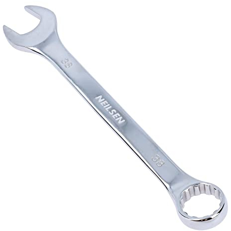 AB Tools 38mm Metric Combination Combo Ring Spanner Wrench Extra Long Bi-Hex Ring