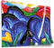 Printistico Poster Franz Marc - Die großen blauen Pferde (1911) Kunstdruck ohne Rahmen, Wandbild - A4, A3, A2, A1, A0, XXL - Wohnzimmer, Schlafzimmer, Küche, Deko