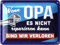 LANOLU retro Blechschild WENN OPA ES NICHT REPARIEREN KANN - Schild Werkstatt Deko, Geburtstagsgeschenk Opa Vatertagsgeschenk Schild, 15x20cm
