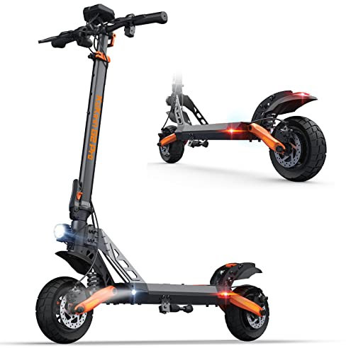 E Scooter 55km Reichweite E Roller Elektroscooter Elektroroller Offroad 9 Zoll Luftreifen Elektro E-Scooter, G2 Pro Elektro Scooter