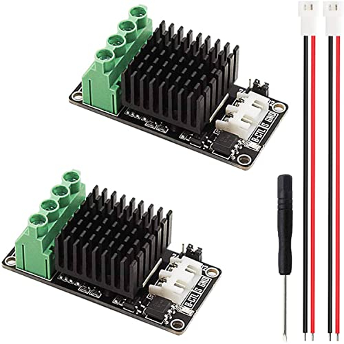 Youmile 2 Stück Mini Heated Bed Module 30A Heizungsreglermodul 3D-Drucker Heizungsregler MKS MOSFET MOS-Modul mit Kabelschraubendreher für Heizbettextruder