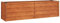 vidaXL Letto Rialzato da Giardino Ruggine 160x40x45 cm Acciaio Corten