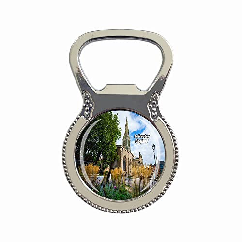 Leicester England Fridge Magnet Bottle Opener Tourist Souvenir Gift Collection Refrigerator Magnetic Sticker