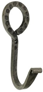 Infinity Decor Porte-manteau mural en fer forgé à la main pour accrocher chapeau, vêtements, écharpe, clés, sac en étain (602)