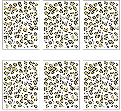 Bohue Leopard Print Temporary Tattoo Leopard Tattoo Sticker Unisex Temporary Sticker Party Decoration Facial Stickers for Halloween Masquerade (6)