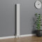 WarmeHaus Traditional Radiator 1800x200mm White Vertical 4 Column Cast Iron Radiators Central Heating Heater Rads