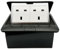 Pop up Electrical Outlet Cover Box, Floor sockets Table Waterproof IP20 220v, 2 Sockets Power Plugs, for Table Office Desktop Restaurant Kitchen Cafe Countertop, Black