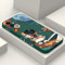 LEECG für iphone 11 Hülle Seite kreatives Design Drucke Schlanke Weiche Schützende Handyhülle iphone 11 6,1 Zoll-Astronaut Grün