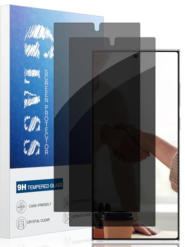 [2-Pack] Anti-espion Verre Trempé Samsung Galaxy S24 Ultra, Dureté 9H écran Vitre Protecteur, Anti-Spy Privacy Film Protection Écran, sans Bulle Film de Protection en Verre Trempé