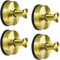 JOMOLA Ganchos ventosa de Succión Gancho Ventosa Toallero con Ventosa para Baño Cocina Colgador de Pared sin Taladro Gancho de Pared con Percha Accesorio de Baño Inoxidable Oro, 4 Piezas