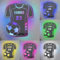 Personalized Name&Number Football Mirror Neon Sign, Custom Soccer Jersey LED Light Up Mirror, Christmas Birthday Home Kids Room Wall Decor Gifts for Kids Boys Friend Family Soccer Lover