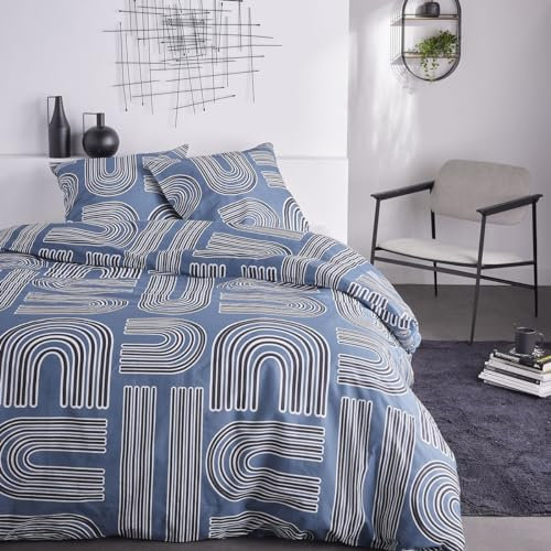 TODAY Sunshine Bettwäsche für Doppelbett, 240 x 260 cm, Baumwolle, Bedruckt, 15,26 cm