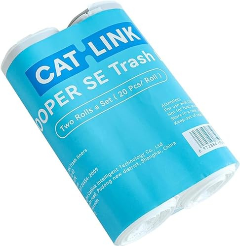 CatLink Sacs de litière autonettoyants compatibles avec les bacs à litière Catlink Baymax, paquet de 6, 120 sacs