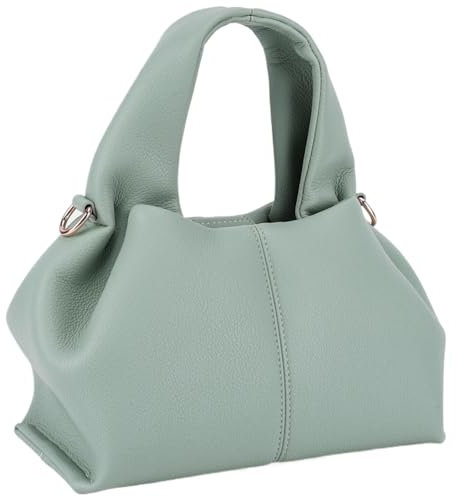 GSenhui Kleine Handtasche Damen Schultertasche PU Leder Crossbody Bag Tote Bag Klein Dumpling Umhängetasche Hobo Bag Knödeltasche Elegant Henkeltasche für Einkaufen Geschenk Schwarz S-L