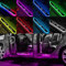 Led Door Sills for Car With Custom Logo or Text, 7 Colors/25 Change Modes Welcome Courtesy Lights, Auto-Sensing, Wireless Magnetic Pedal Lights