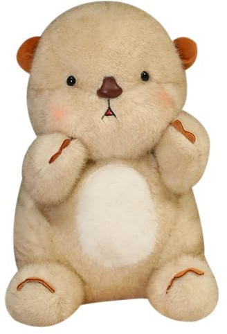 Ueiwffzo Seeotter Stofftier Kawaii Kuscheltier, Super Weiches Otter Plüschtier, Niedliches Otter Kuscheltier Baby Geschenk für Kinder Jungen Mädchen (20CM)