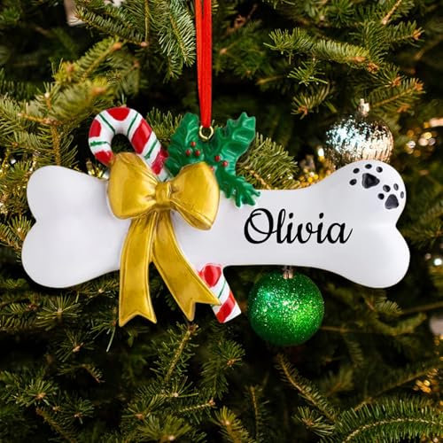 Personalisierter Weihnachtsschmuck 2024, individueller Weihnachtsschmuck für Hunde und Katzen mit Kosenamen, individueller Weihnachtsbaumschmuck für Haustiere