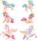 6PCS Unicorn Cake Decorations - Unicorn Cake Toppers & Adornments for Birthday, Wedding & Baby Shower