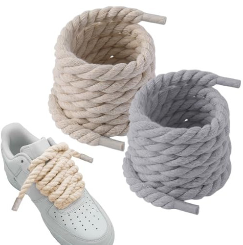 2 Par Cordones Zapatillas Gruesos Para Air Force 1, 140cm Elasticos Cordones, Cordones Purpurina Repuesto, Cordones Ajustables Resistentes con Cierres Magneticos - Aptos en Zapatos y Zapatillas
