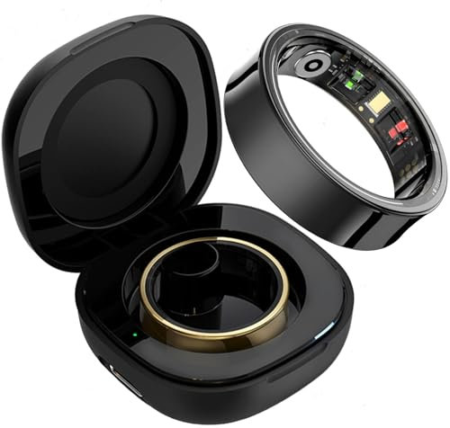 findtime Smart Ring Smartringe für Herren Damen IP68 Wasserdicht Fitness Ring Schrittzähler Kalorien Schlaftracker Smartring Android iOS Physiologische Erinnerung Herzfrequenz Aktivitätstracker