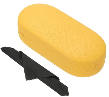 PATIKIL Hard Shell Brillenetui, PU-Leder Großes Brillenetui Litschi-Korn Schutzbrillenorganizer