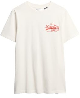 Superdry Herren Vintage Logo Tokyo Relaxed T-Shirt Knochenweiß 2 L