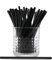 Pailles noires en fibre de maïs 100% biodégradables et compostables, écologiques, sans goût, texture agréable, résistantes jusqu’à 50°C, idéales pour boissons froides et cocktails (1000, 6mm×200 mm)