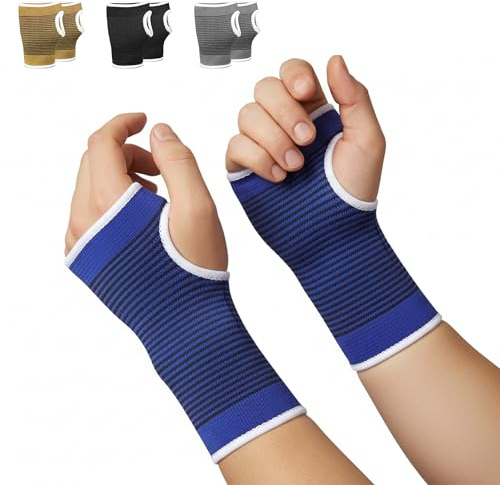 MASIOR Hand Wrist Elastic Support Bandage Sleeve Compression Brace For Men Women wrist, Sports, Carpal Tunnel, Arthritis, Tendonitis, injury Pain Relief (For Medium and Large Hands)
