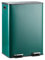 CASABEL Papelera Cocina Reciclaje 60L – 2x30L, Doble Compartimento con Pedal, Acero Inoxidable Verde Oscuro, Antihuellas, Tapas Silenciosas, Asas Laterales, Cubos Extraíbles.