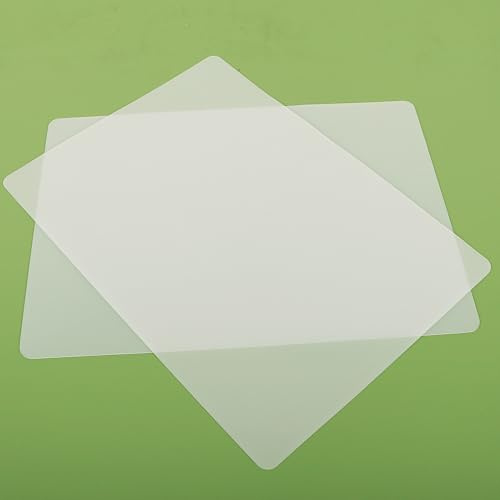 Janeart 2 Stück Durchscheinend Silikonmatte Küche: Rutschfest Antihaft Silikon Unterlage - Hitzebeständig Wasserdichte Silikon Backmatte & Backunterlage für Arbeitsflächen 20 x 24 cm Durchsichtig
