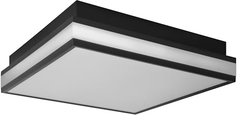 Osram SMART+ Matter Magnet LED Deckenleuchte 300x300mm TW | SMART+ MATTER Magnet, Indoor Wall Lighting, Schwarz, 30000 h, 1-Pack