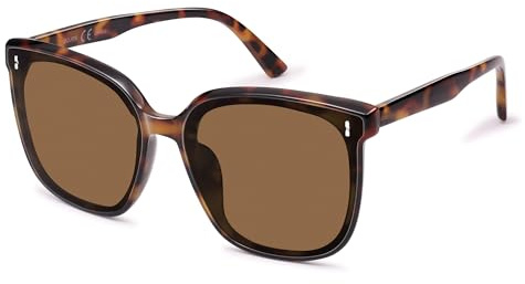 SOJOS Retro Rechteckige Verspiegelte Sonnenbrille SJ2157 | UV400 Schutz Groß Eckig Klassisch Unisex Damen Herren
