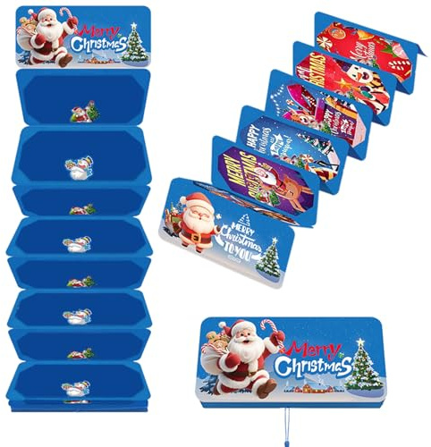 Weihnachts Geld oder Geschenkkartenhalter, Geldhalter Überraschung, Grußkartenhalter Geldumschlag, Kartenhalter, Geldkarte, weihnachtsdeko, weihnachtsfeko, für Familie und Freunde (Blau)