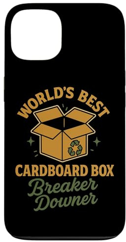 Hülle für iPhone 13 World's Best Cardboard Box Breaker Downer Funny Eco