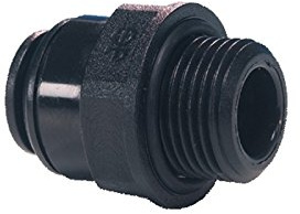 Metric John Guest, Speedfit Straight Adaptor 10mm Tube OD x 3/8 BSP Thread