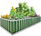 KING BIRD Hochbeete-Kit 258x90x30cm, verzinkt Gartenbeet Pflanzkübel Pflanzkasten mit 8 T-Etiketten&Handschuhen,Grün