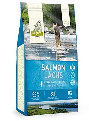 ISEGRIM Hundesack Junior Lachs + Beeren und Wildkräuter, 12 kg, Hund