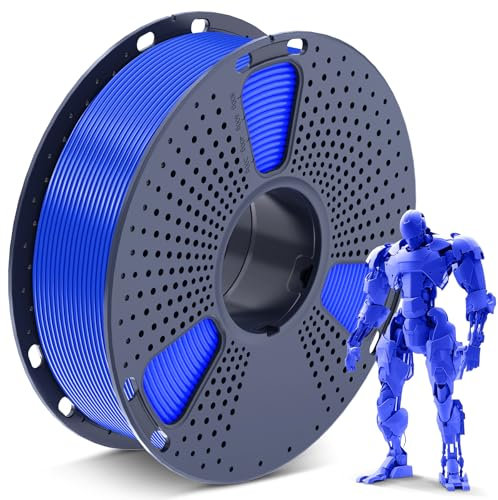 SUNLU PLA 3D Printer Filament, Neatly Wound PLA Filament 1.75mm, Dimensional Accuracy +/- 0.02mm, 1KG Spool 2.2lbs. (Blue)