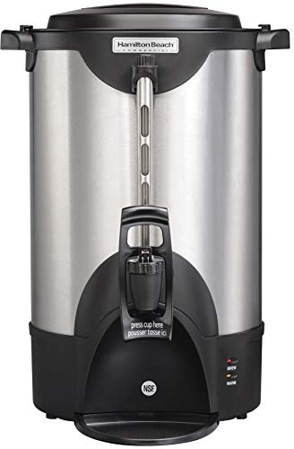 Hamilton Beach Commercial Kaffee-Urne für 40 Tassen, Edelstahl, doppelwandig, 120 V, NSF-zertifiziert (HCU040S)