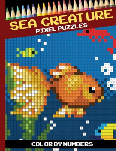 Pixel Puzzles: 30 Mystery Pixel Art Coloring Book - Stress Relieving Designs For Adults Relaxation (Pixel Puzzles - Color by Number Coloring Book, Band 1)