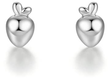 Sterling Silber Ohrringe, Niedliche Klein Ohrstecker für Damen Herz Liebe Katzen Kaninchen Hasen Delphin Hirsch Schmuck Geburtstag Geschenke (Karotte)