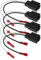 ECSiNG 4PCS Car Audio Speaker Wiring Harness for C2 Car Speaker Wire Adapter Audio Horn Harness Cable Connector Vehicle Electronics Accessories