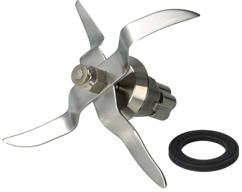 vhbw Cuchilla mezcladora compatible con Silvercrest SKMC1200D4, SKMC1200A1, SKMC1200C3 procesadora alimentos - Con 4 cuchillas de acero inoxidable