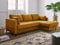 Lisa Design Anna – Ecksofa mit Schlaffunktion – mit Bettkasten – 4-Sitzer – moderner Stil – rechts Gelb