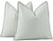 Madizz 2er Set Schlicht Chenille Kissenbezügen Weiche dekorative Kissenbezüge für Sofa Schlafzimmer Kissenhülle Creme 50x50 cm Quadrat