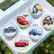 Anglesit Pre-Cut Cars 1A Edible Stand up Wafer Paper Cupcake Toppers Cake Decorations Birthday Party (12)