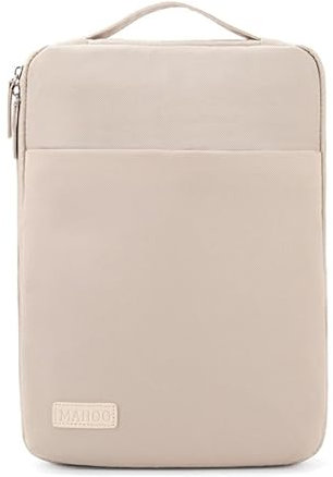 Womans Housse pour ordinateur portable, MacBook, iPad, tablette Convient aux appareils de 11 à 16 (beige, 15 à 16)